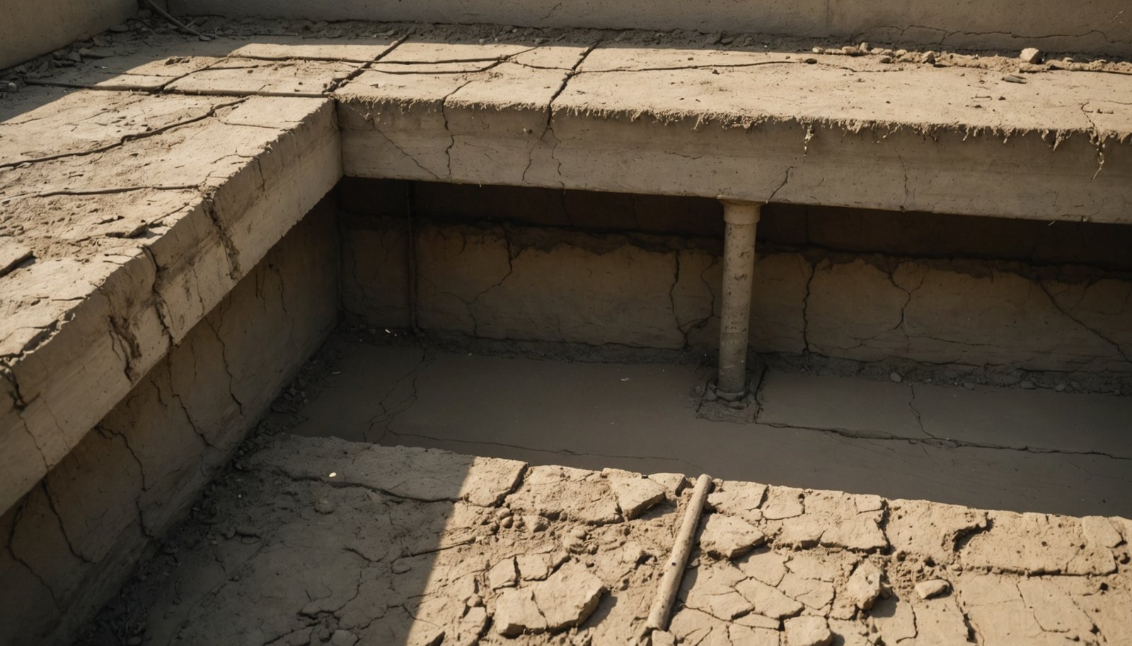mud tubes indicate termite activity