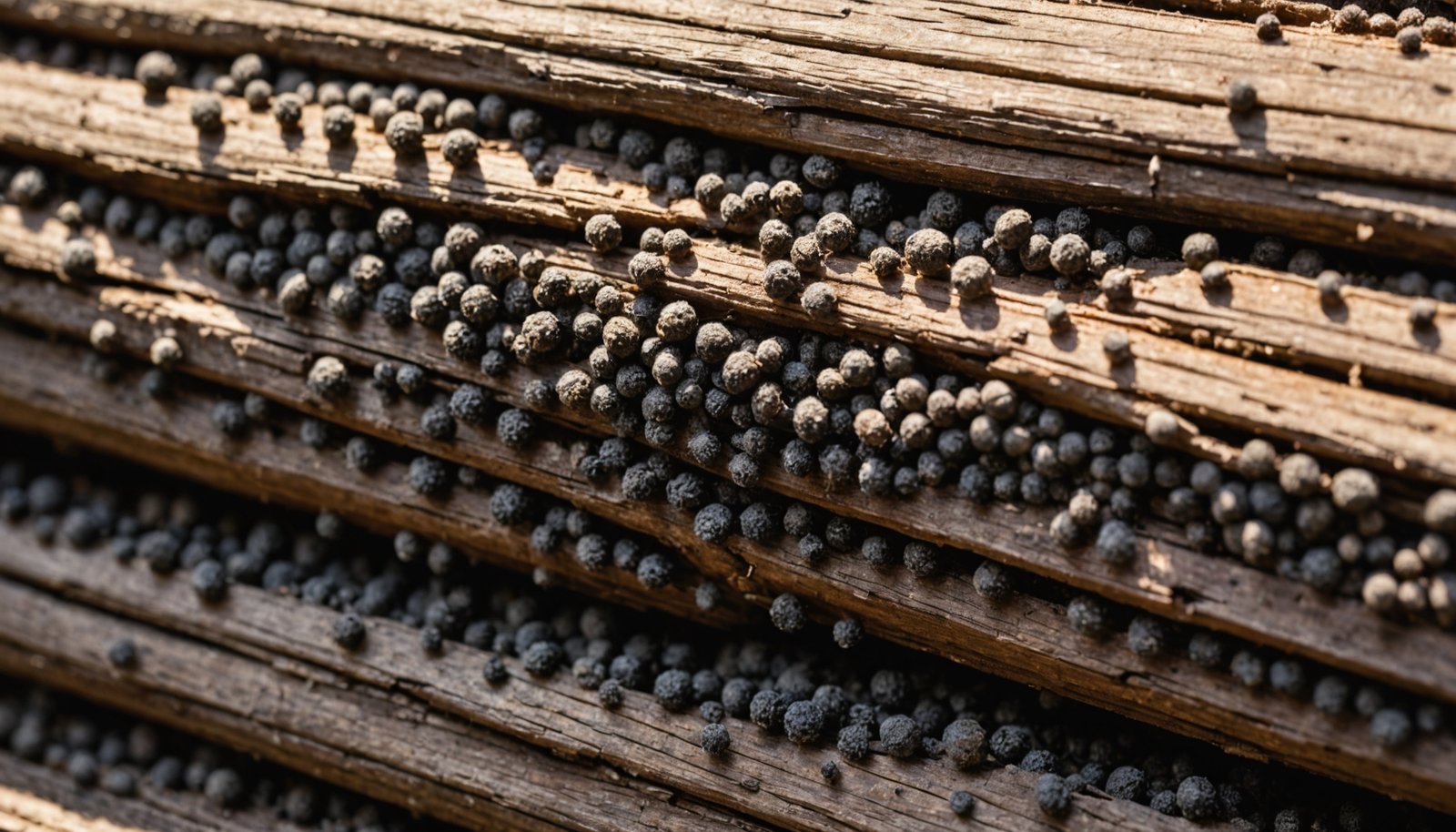 termite droppings indicate infestation