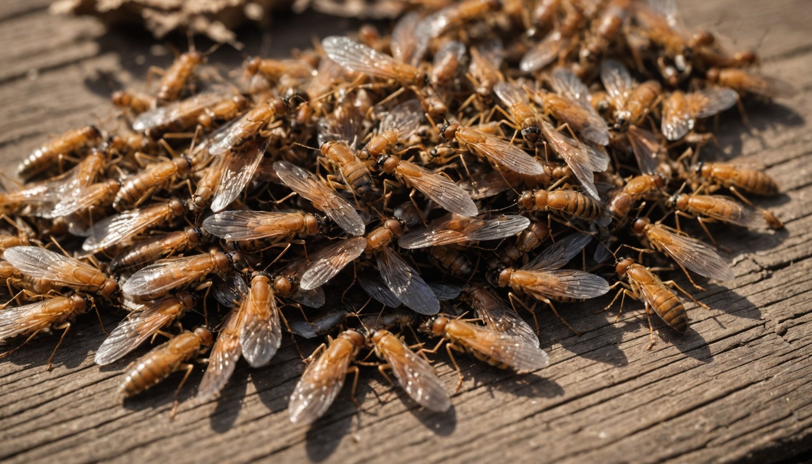 termite and ant wing locations