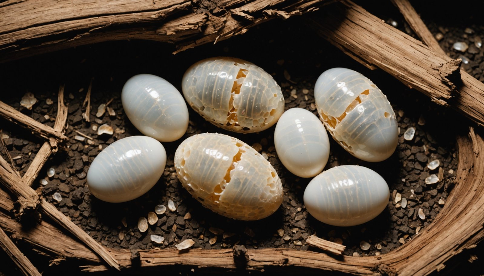 termite eggs resemble clustered grains