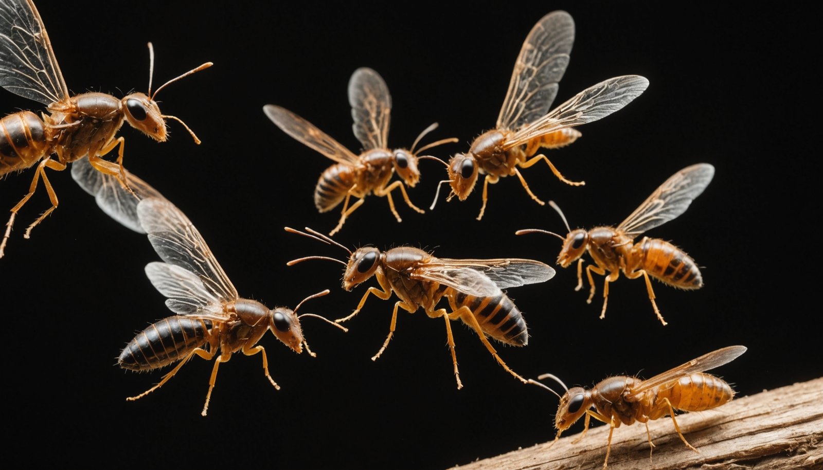 termite wings shed quickly