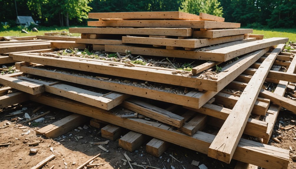 eliminate wood debris promptly