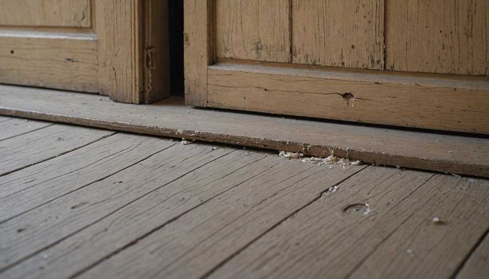 termite damage indicators uncovered