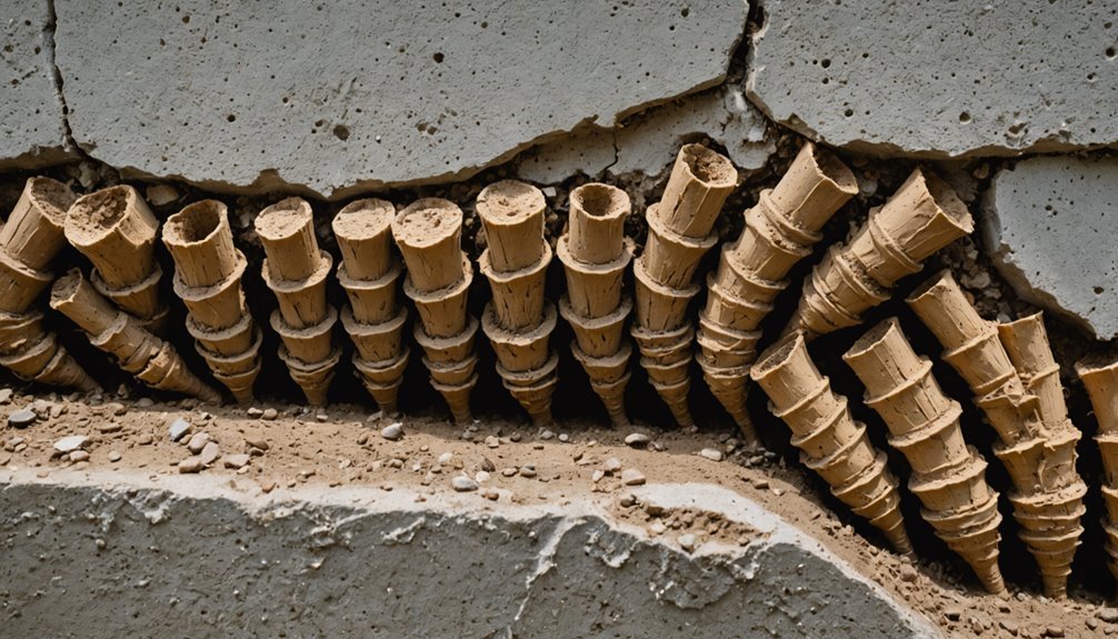 termite mud tubes indicate infestation
