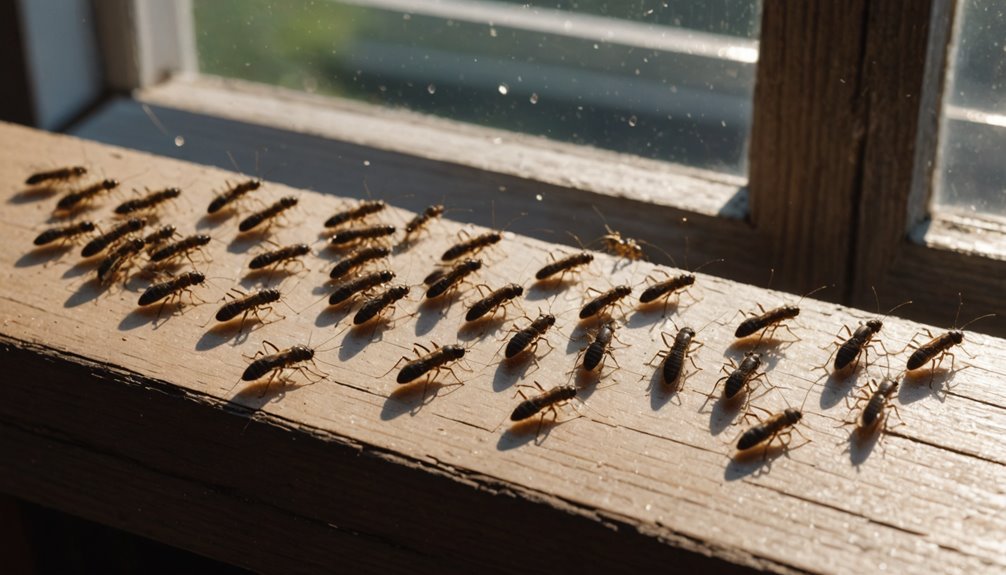 termite swarmers near windows