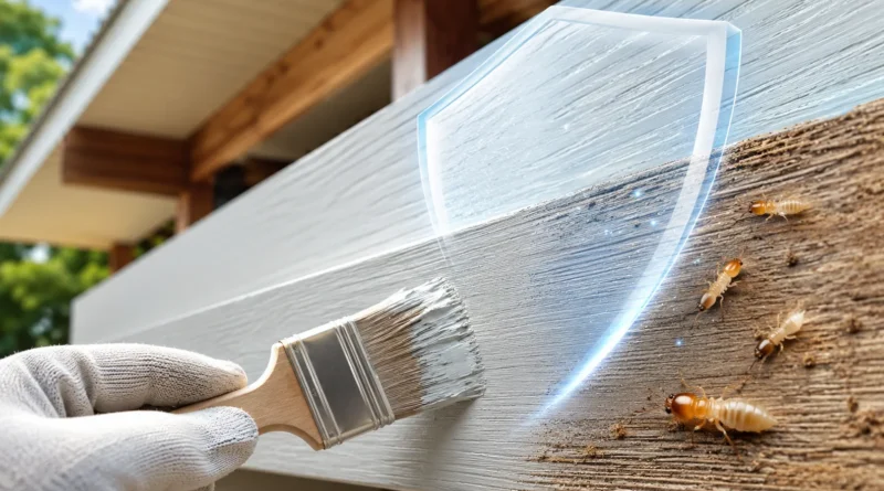 Protecting wood from pests with paint