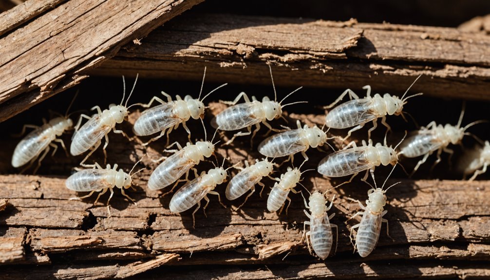 active termite infestation warning