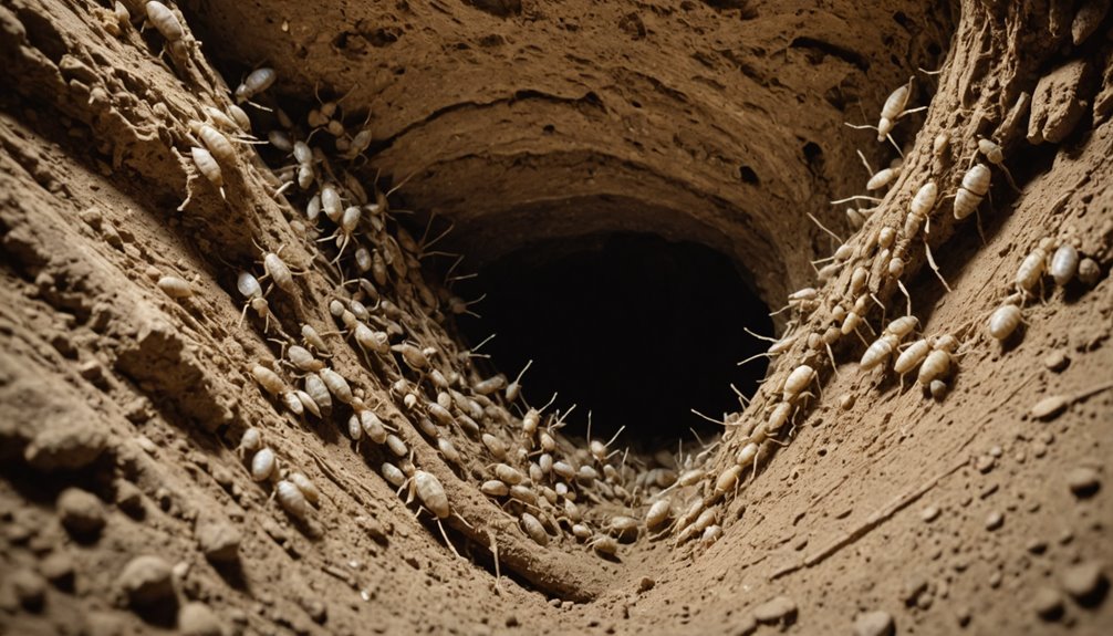 active termite mud tubes