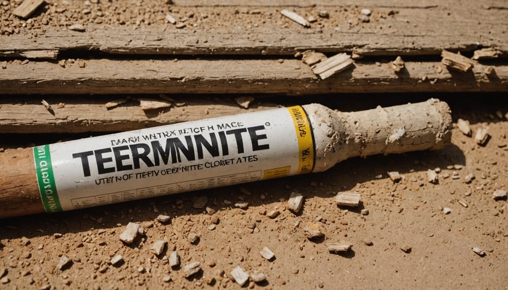 Treating visible surface termites with bleach