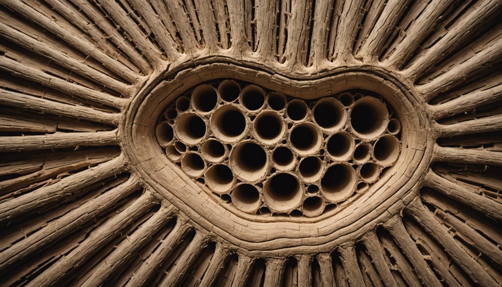 hidden wood dwelling termite colonies