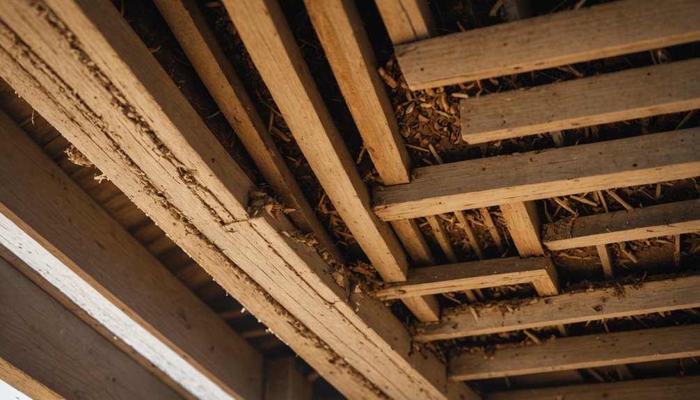 hollow wood indicates termites