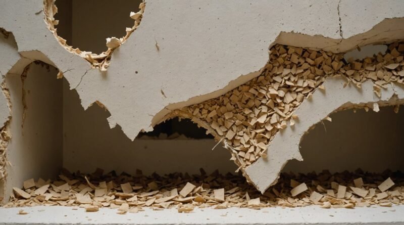 repairing termite damaged drywall