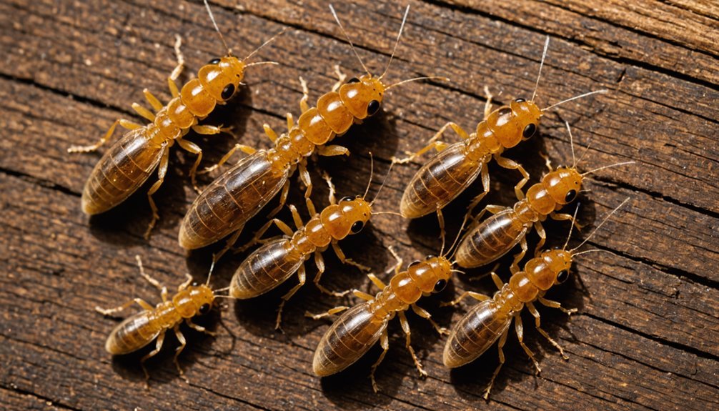 small pale soft bodied termites