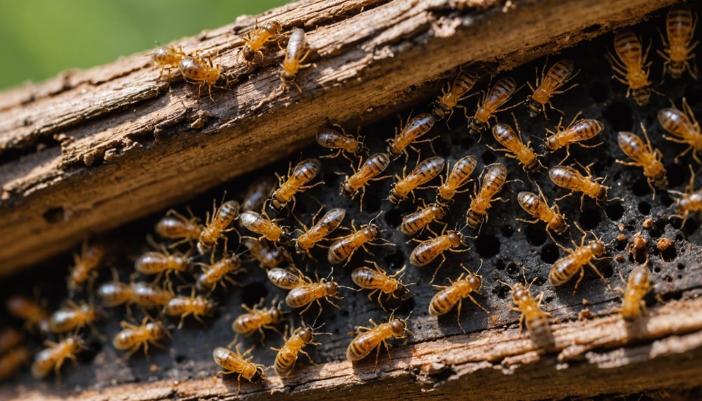 target visible termite areas