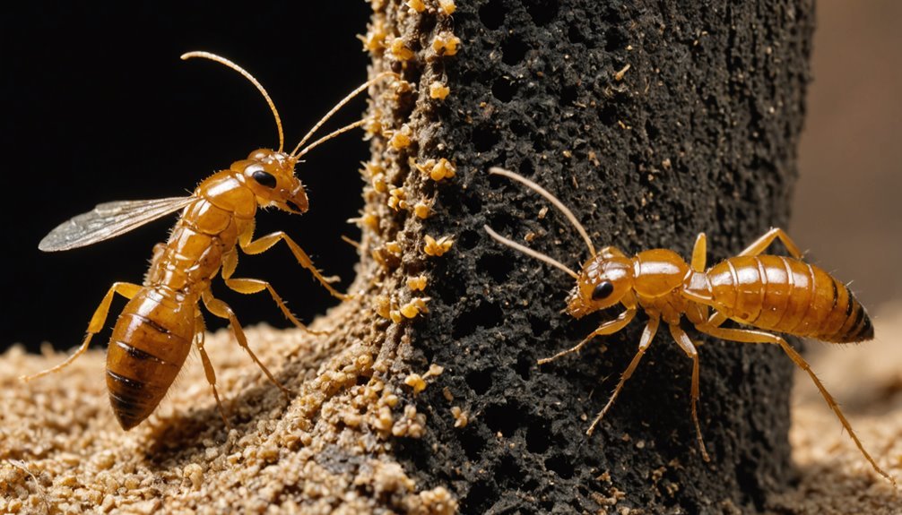 termite color indicates role