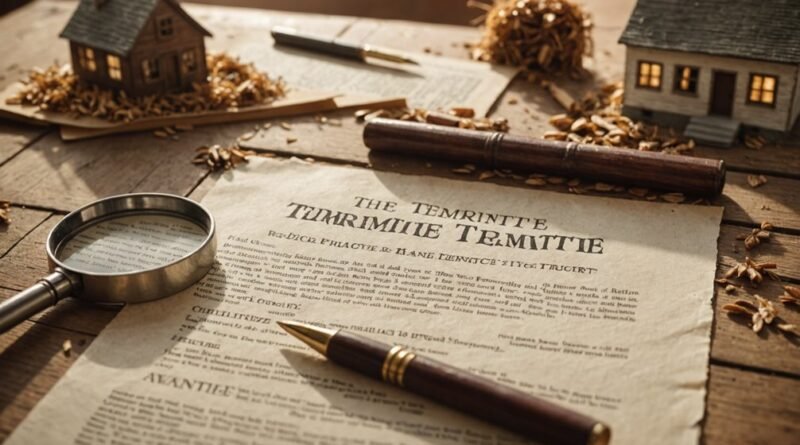 termite inspection contract requirement
