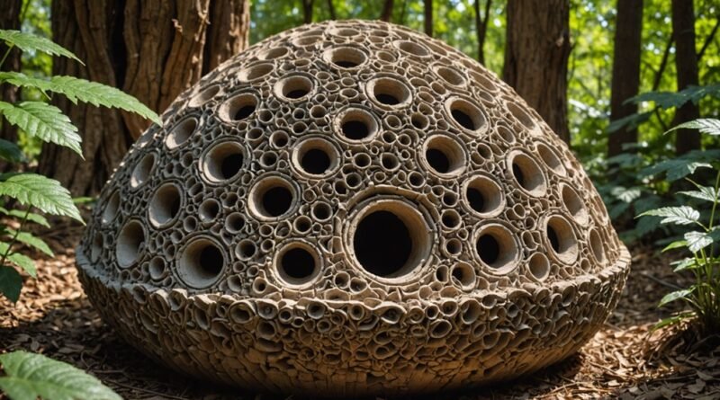 termite nests distinctive appearance