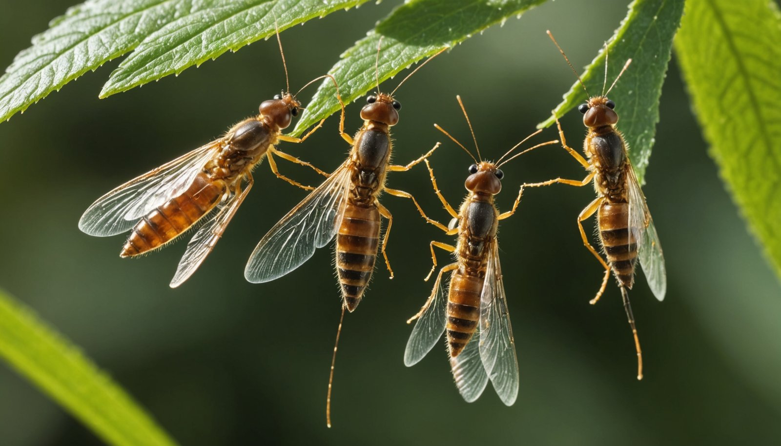 flying termite swarmers emerge