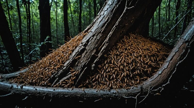 termite activity at night