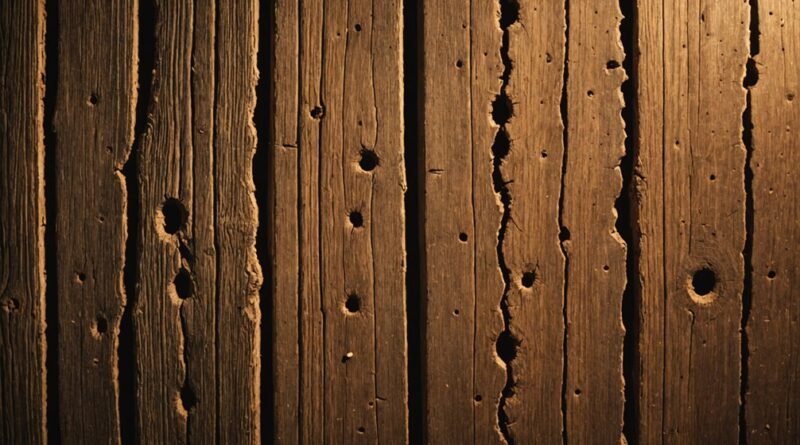 termite activity in walls