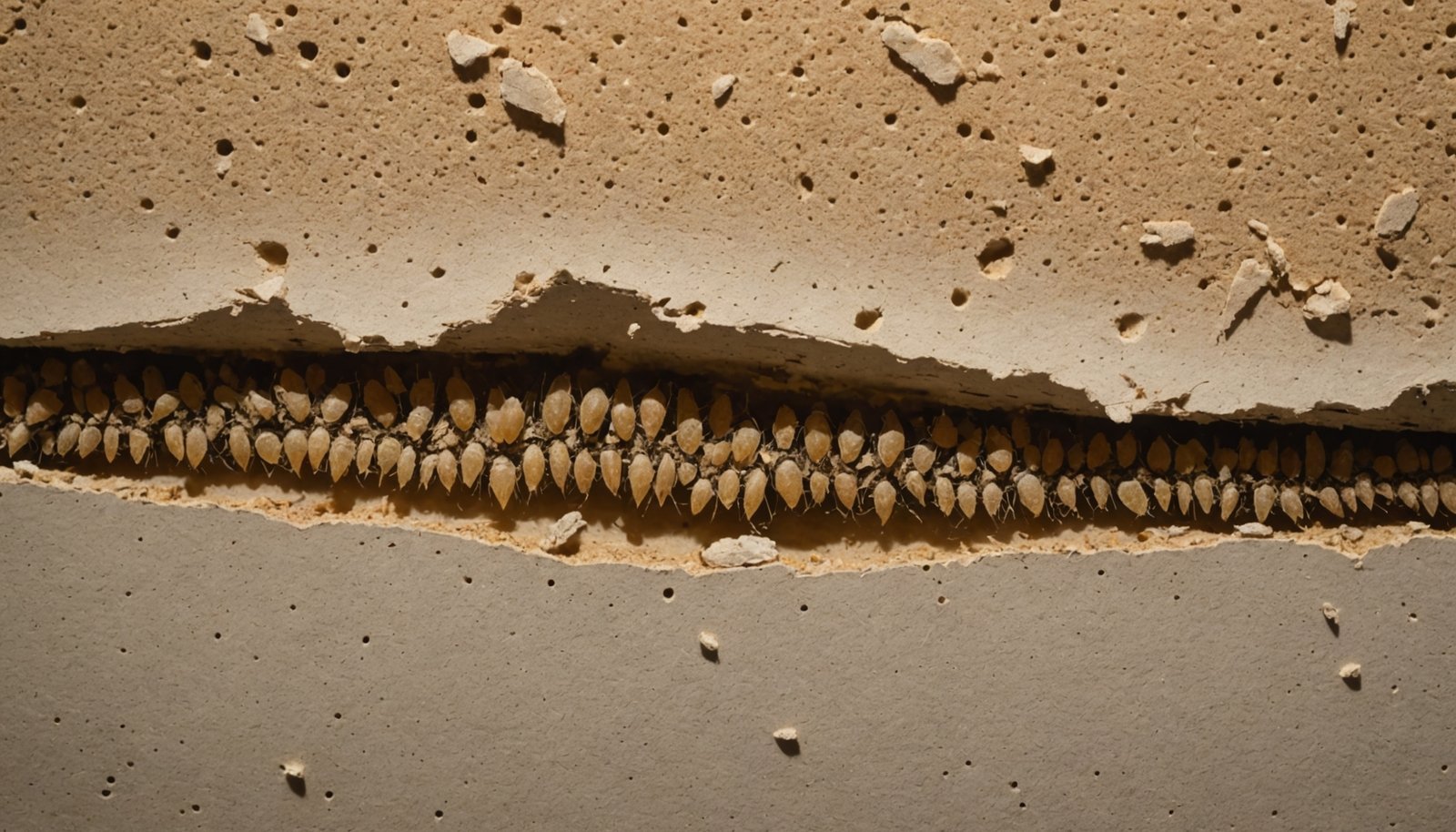 termites consume drywall paper